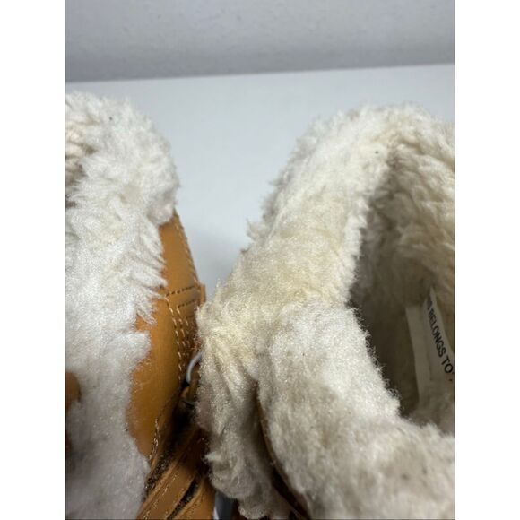 NWOT Cat & Jack Toddler Denver Winter Boots Cognac Size 7 See Description - Picture 4 of 9